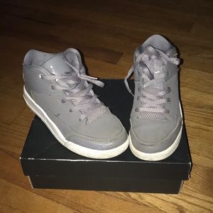 Grey high top Jordan’s